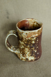 Concave Mug - Woodfired wild clay slip 2