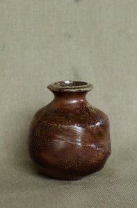 Woodfired handmade bud vase