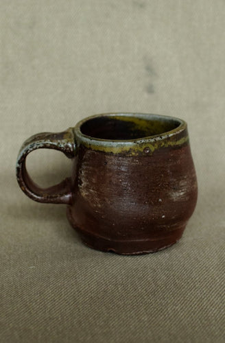 wood ash small ceramic coffee mug